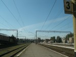 станция Краматорск: Вид в сторону Донецка с третьей платформы