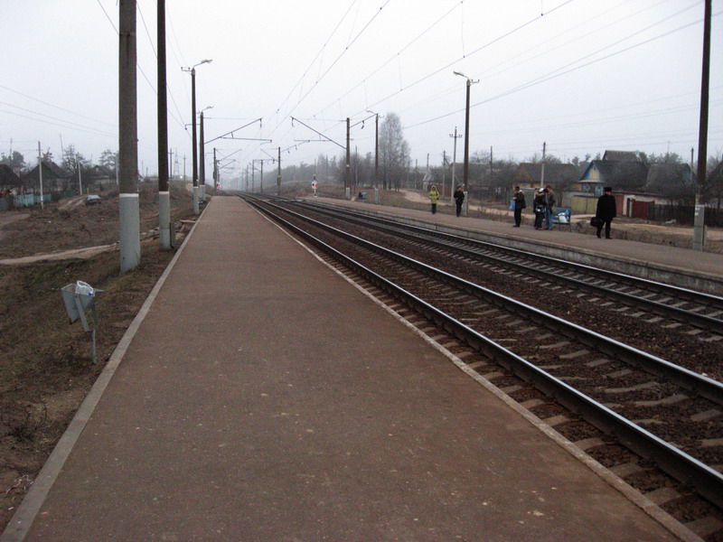 Вид на платформу (вид в сторону Минска)