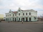 станция Борисов: Вид вокзала со стороны города