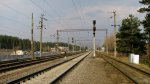 станция Степянка: Входные светофоры Ч, ЧД и маршрутный ЧМ З, вид со стороны ст. Минск-Восточный