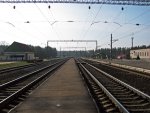 станция Бобр: Вид в сторону Минска