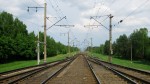станция Городище: Нечетная горловина, вид в сторону Борисова