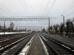 Вид платформы в сторону Минска