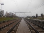 станция Толочин: Вид второй платформы в сторону Минска
