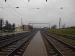 станция Толочин: Вид второй платформы в сторону Орши
