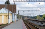 станция Озерище: Первая платформа после реконструкции, вид в сторону Колодищ