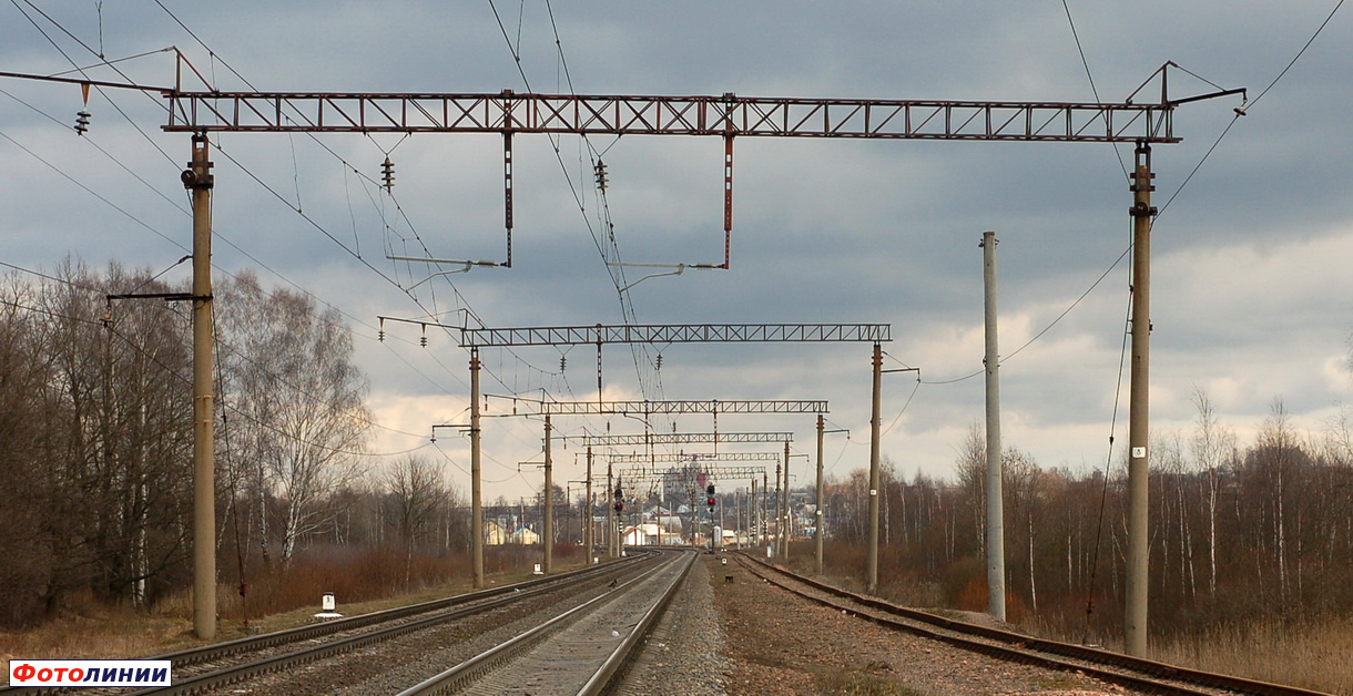 Входные светофоры Ч и ЧД со стороны Минска и примыкание восточного обхода