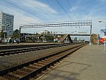 станция Минск-Восточный: Вид в сторону Орши и пешеходный мост
