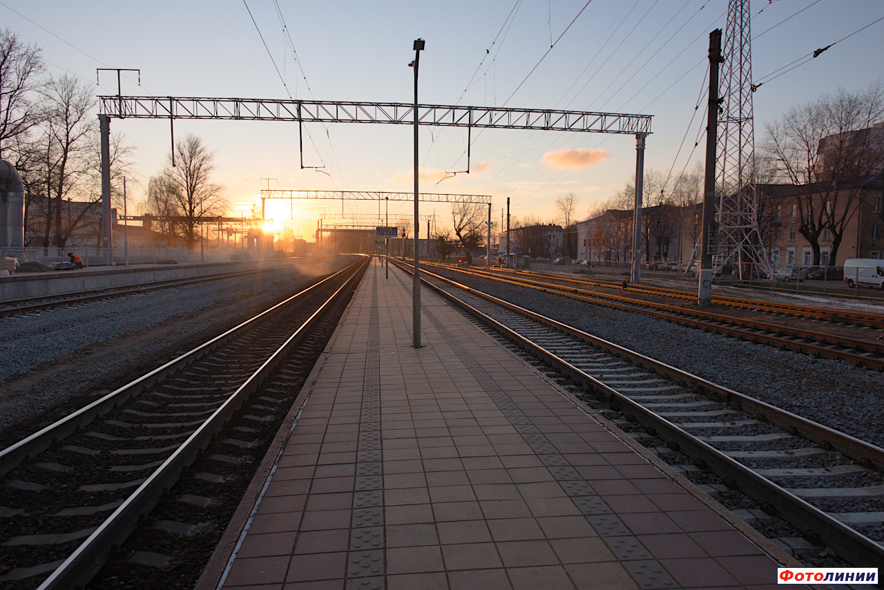 Вторая платформа. Вид в сторону Минска-Восточного