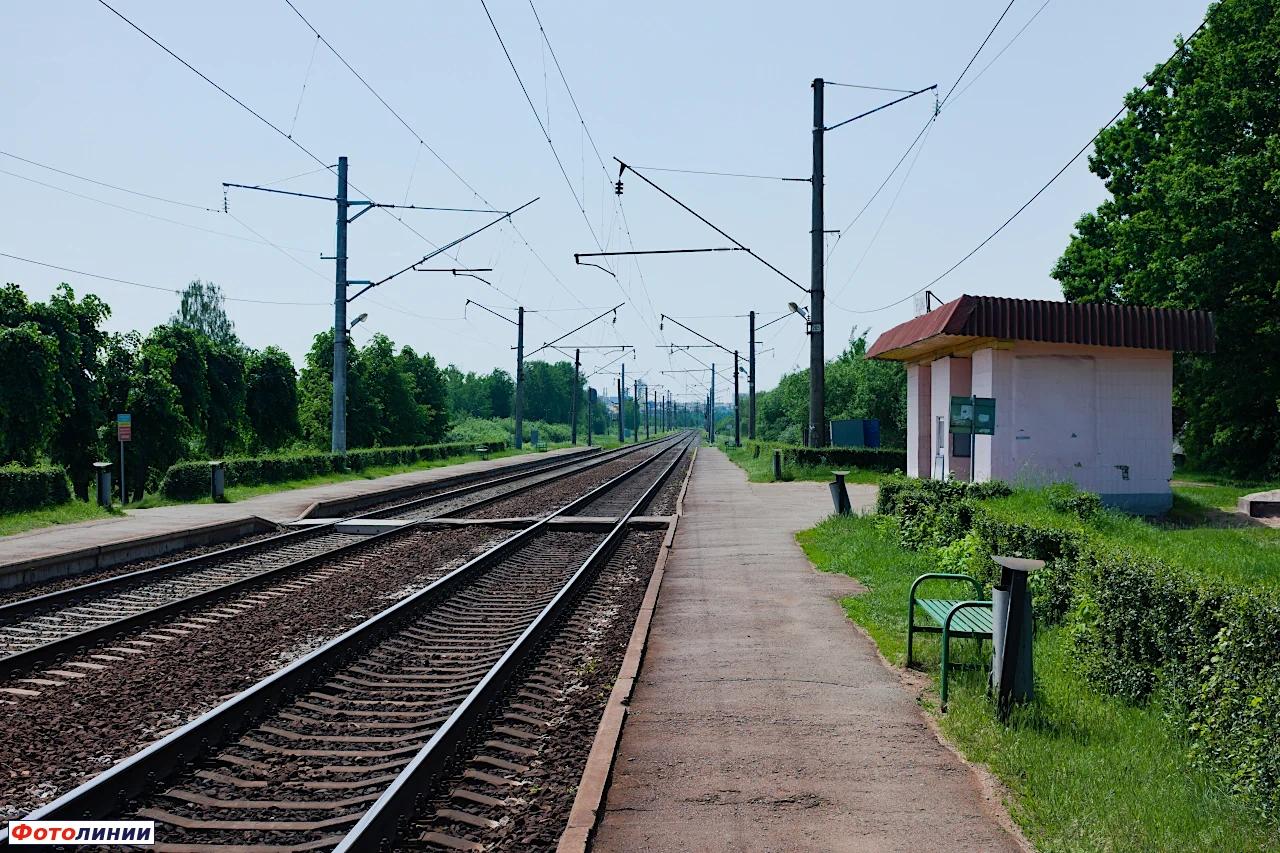 Вид в сторону Минска с платформы