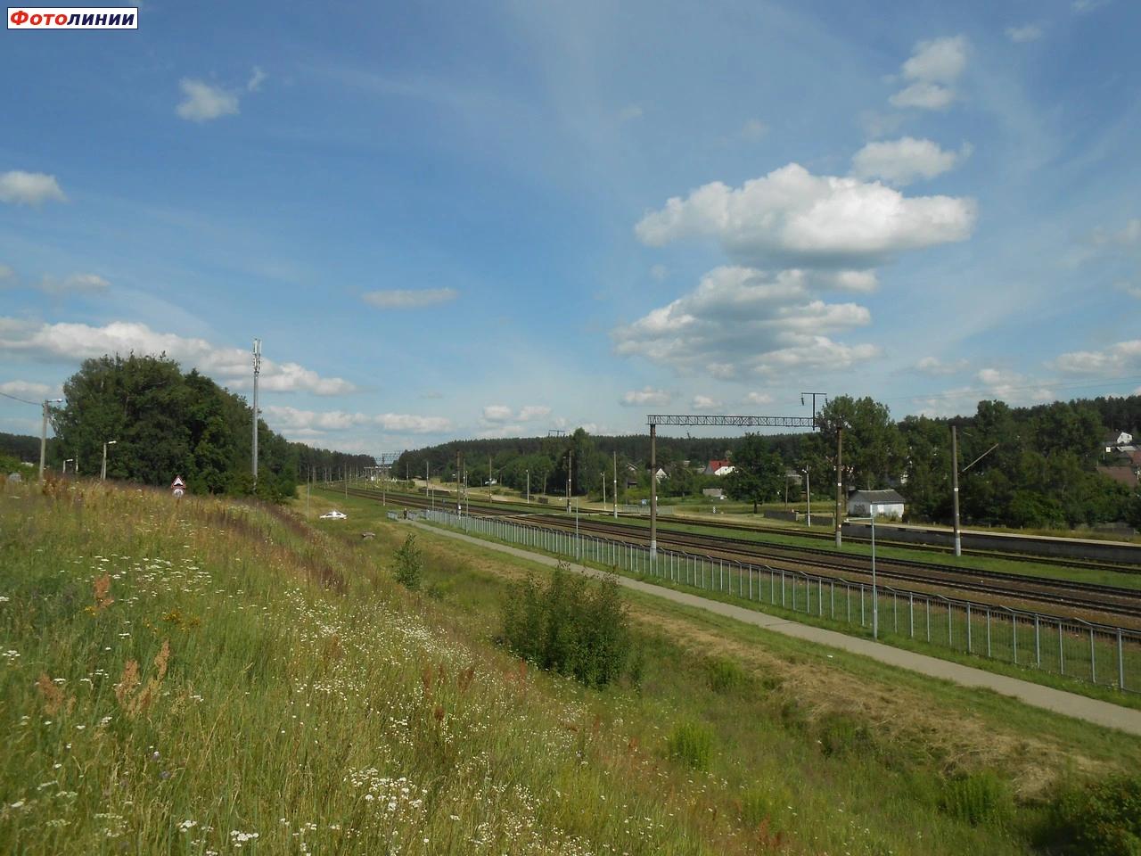 Вид станции в сторону Борисова