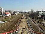станция Минск-Восточный: Вид с пешеходного моста в сторону Орши