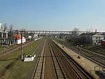 станция Минск-Восточный: Вид с пешеходного моста в сторону Тракторного