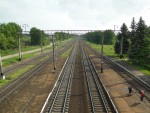 станция Помыслище: Вид станции в направлении Минска