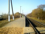 о.п. Юго-Запад: Платформа, вид в сторону Бреста-Полесского