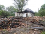 о.п. Васьковщизна: Сгоревший дом железнодорожника