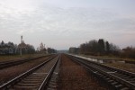 станция Лотва: Вид платформ в сторону Могилева