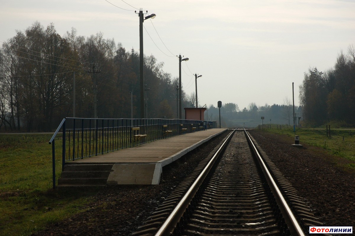 Вид платформы в сторону Могилева