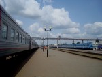 станция Могилёв I: Вторая платформа, вид в сторону Орши