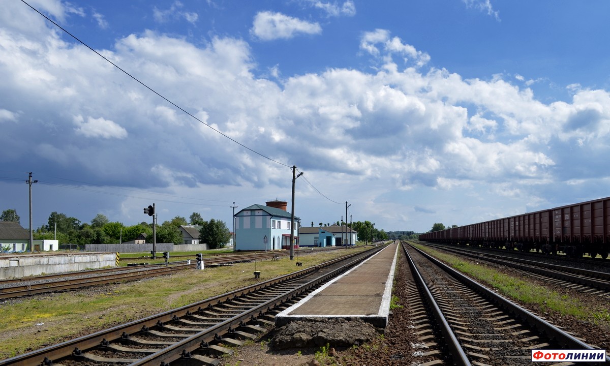 2-ая платформа, вид в сторону Могилёва