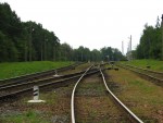 станция Рыжковичи: Путевое развитие в нечётной горловине