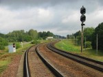 станция Лотва: Входные светофоры ЧД и Ч со стороны Могилёва