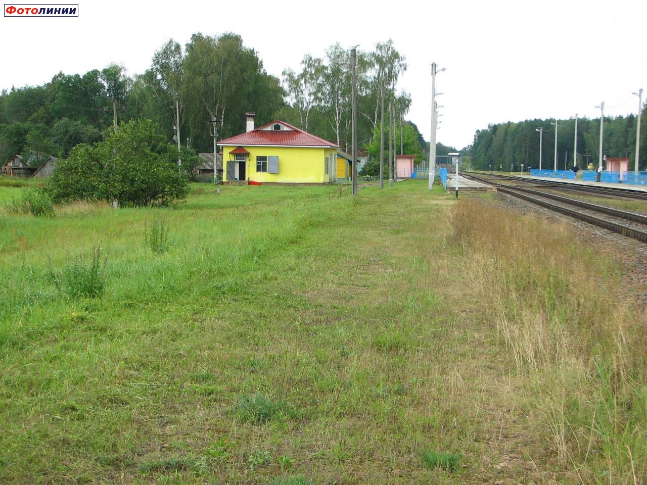 Территория бывшей станции (вид в сторону Могилёва)