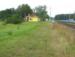 о.п. Полыковские Хутора: Территория бывшей станции (вид в сторону Могилёва)