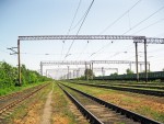 станция Дебальцево-Сортировочное: Западный парк приёма, вид на восток