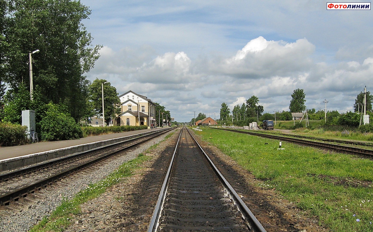 Вид станции со стороны Полоцка