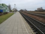 станция Борковичи: Платформа и пути, вид в сторону Бигосово