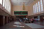 станция Калининград-Пассажирский: Центральный зал вокзала, вид в сторону тоннеля