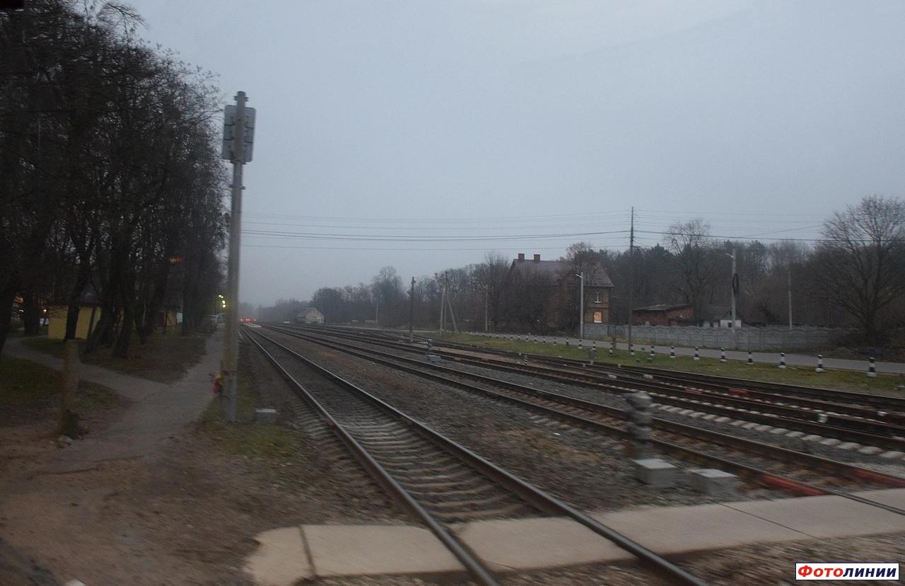 Вид на станцию со стороны Мамоново