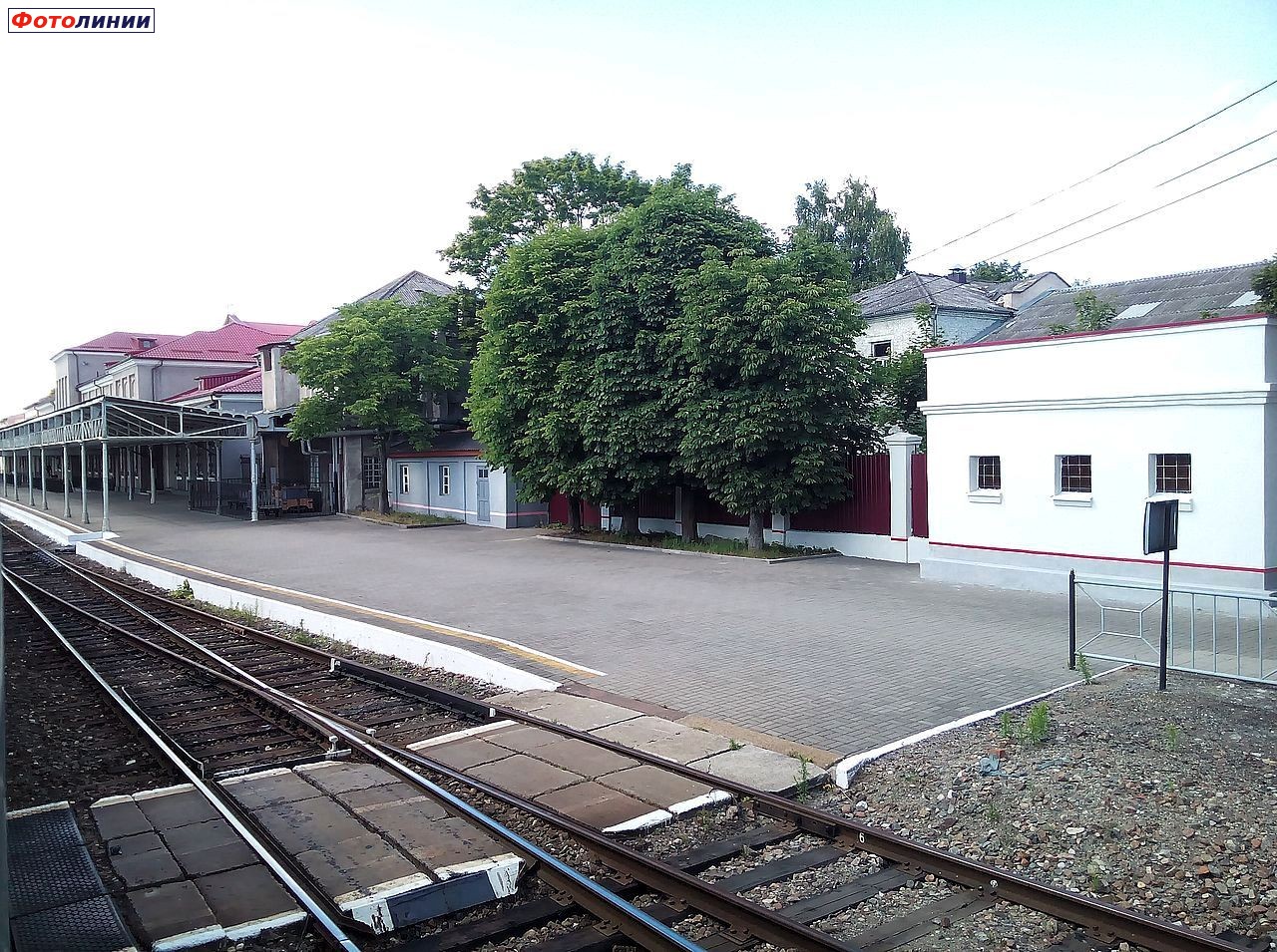 Вид порвой платформы в сторону Знаменска и Железнодорожного