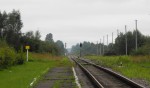 станция Большаково-Новое: Вид на бывшую чётную горловину (в сторону Калининграда)