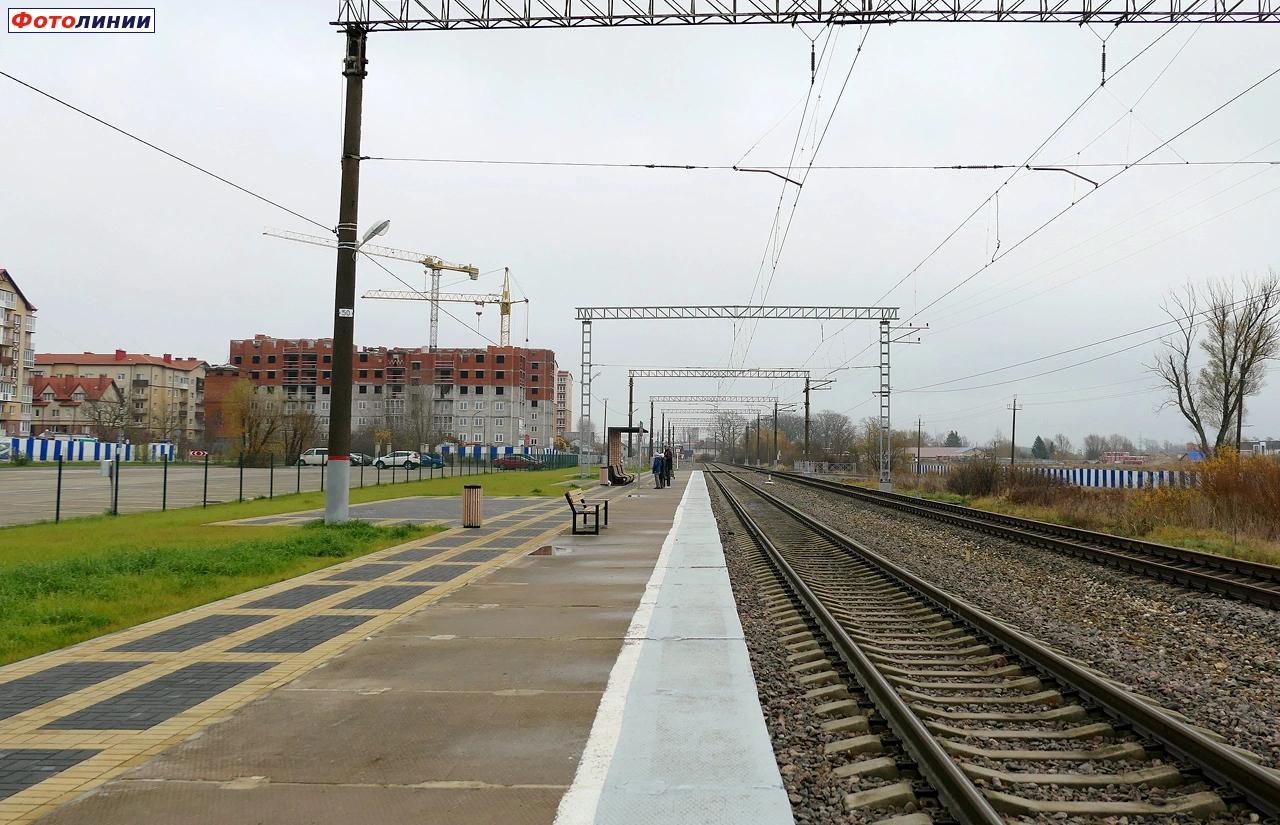 Вид с платформы в сторону Зеленоградска