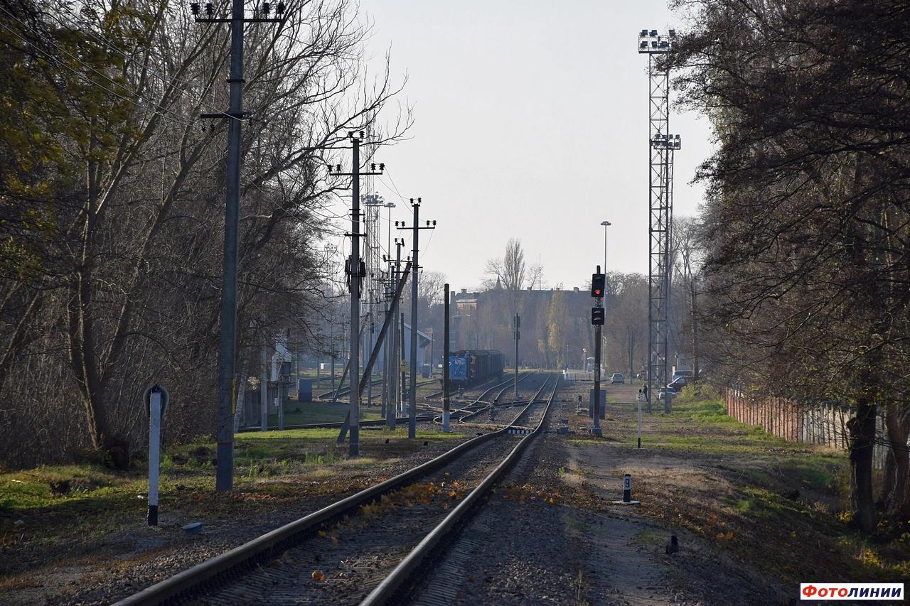 Вид станции со стороны Приморска