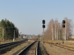 станция Добруш: Выходные светофоры Н1 и Н6 в сторону Гомеля