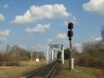 станция Добруш: Входной светофор Ч со стороны Гомеля