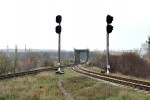 станция Бэлць-Слобозия: Выходные светофоры ЧIIА и ЧО (справа - обход из Окницы)