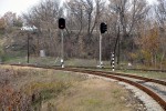станция Бэлць-Слобозия: Выходные светофоры НО и НIIIА (с обхода и от вокзала)