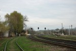 станция Бэлць-Слобозия: Вид горловины в сторону Бельцы-Ораш и Окницу