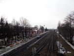 станция Окница: Вид вокзала с пешеходного моста