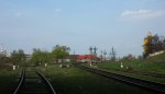 станция Вистерничень: Подъездные пути в горловине в сторону Унген