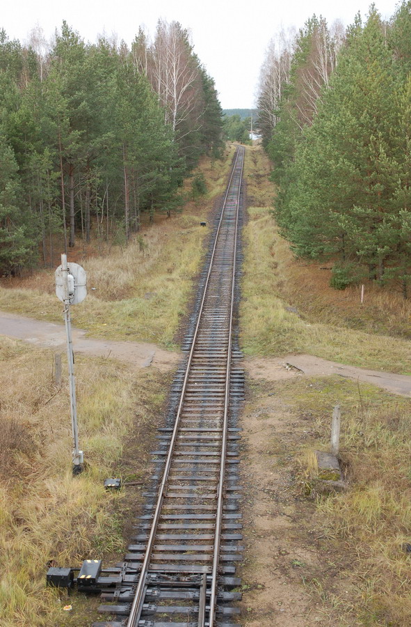 Вид станции в сторону подъездного путь комбината "Сморгоньсиликатбетон"
