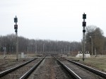 станция Пруды: Входные светофоры Ч и ЧД (со стороны Залесья)