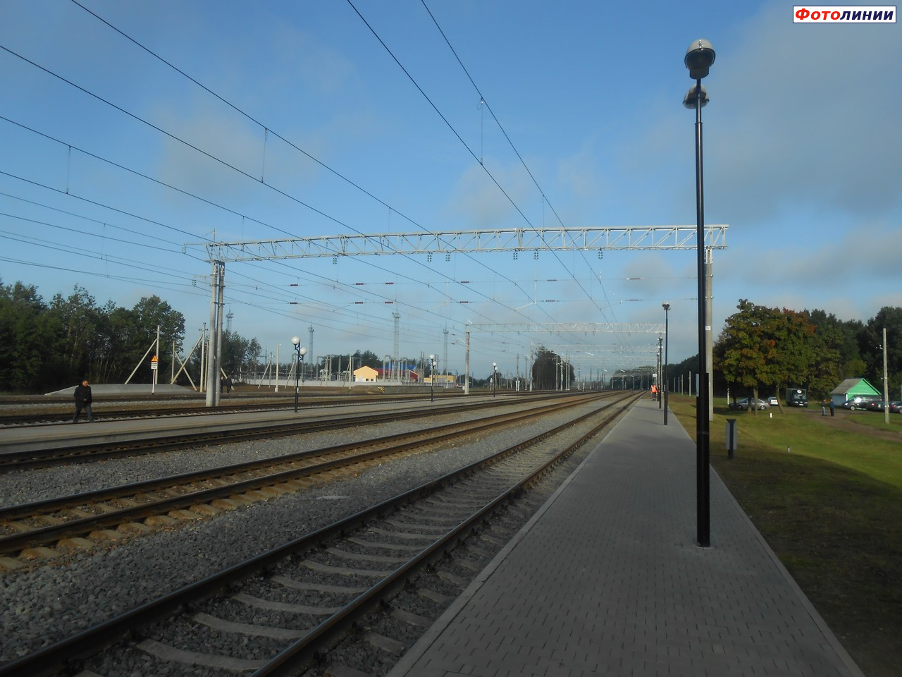 Вид с 1-ой платформы в сторону Вильнюса