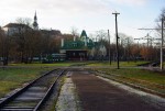 станция Таллинн: Бывшие пути отстоя и платформа, вид в сторону вокзала
