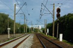 станция Таллинн: Входной светофор А и табличка "Граница станции"