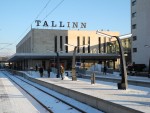 станция Таллинн: Вокзал. Вид с пассажирских платформ